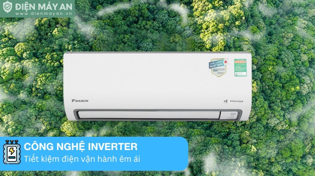 Điều hòa Daikin Inverter 21000 BTU 1 chiều FTKB60ZVMV